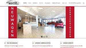 Webseite Kia Autoservice Fiolka